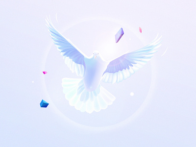 Peace and unity ✌️ 3d bird illustration design art dove editorial illustration illustrator peace peaceful poetry spiritual storytelling unity wallpaper world