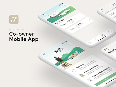 UI/UX design for Jetfly's App aircraft app application booking booking app flight fly green ios ios app management tool mobile app sky travel
