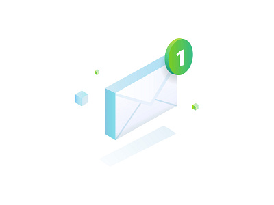 Check your email ! alert chat email graphicdesign icon illustration isometric mailbox message ui webdesign