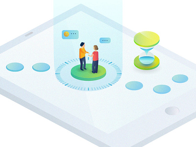 UX Temporality design editorial experience illustration illustrator ipad isometric media press ui ux web