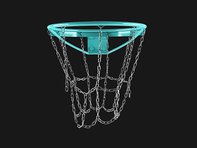 Basketball Hoop 3d basket basketball chains hoop model streetball viz