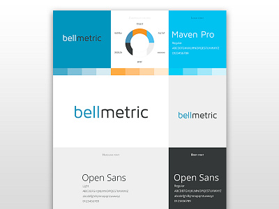 bellmetric VI colors corporate design font identity logo palette ui visual