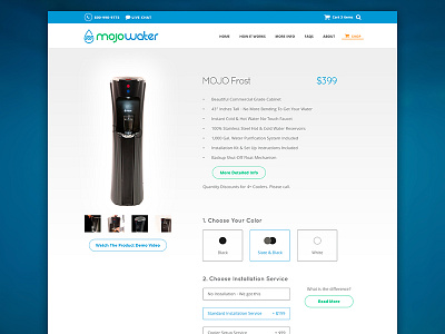 Mojowater product page