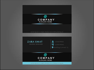 BUSINESS CARD HAVE BLUE LIGHT