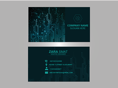 BUSINESS CARD TECHNOLOGY branding design illustrator stationery design