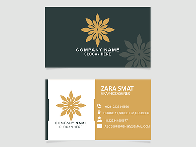 Business card branding design illustrator stationery design vector