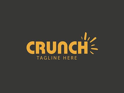 CRUNCH LOGO branding design illustration illustrator logo logodesign logotype typeface typography vector