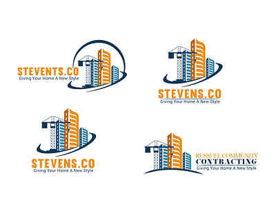 Construction company logo branding construction design illustrator logo logodesign logotype vector