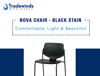 NOVA CHAIR - BLACK STAIN canada coffetable dinningtable furniture shop furniture store furnitureonline homeinterior livingroomstyling novachair oceanchair reseller tradewindswholesale