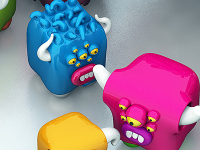 Frogluslumps illustration 3d character creatures illustration monsters