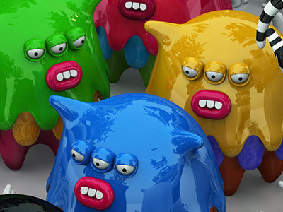 Frogluslumps illustration 3d character creatures illustration monsters