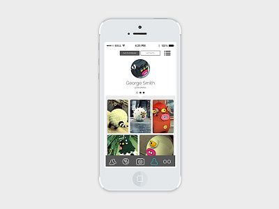 Flickr iOS app inspiration | Profile app flickr ios iphone