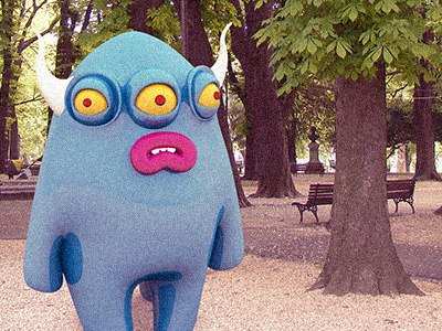 Creepy Kalemegdan park 3d character creatures illustration monsters serbia