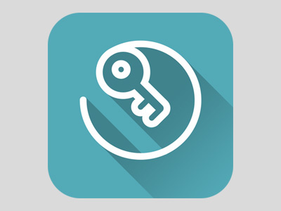 Discoveroom iOS icon accommodation app clean flat icon ios lodging travel