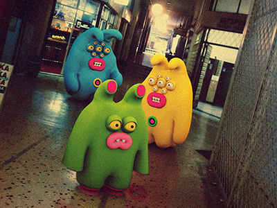 In the atrium 3d athens greece monsters