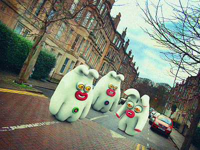 Guys I am so tired! Can we go back home? 3d character creatures edinburgh illustration monsters