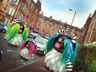 Hairspray the musical only with monsters 3d character creatures edinburgh illustration monsters