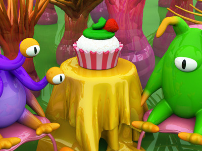 Cupcake 3d app frogluslumps iphone monsters project