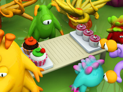 Frogluslumps Candy Market 3d app frogluslumps iphone monsters project