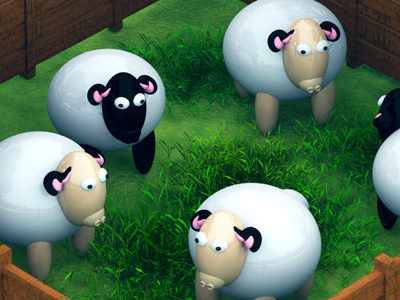 Sheep project sneak peek 3d animals farm project sheep