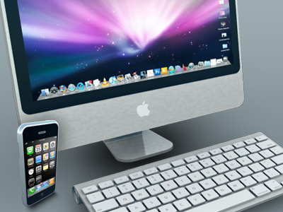 "Macs" Icons Set cinema display icons imac iphone keyboard. 3d mac macpro