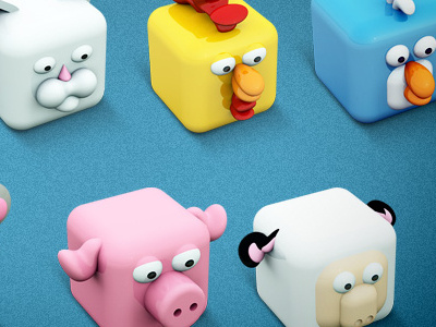 Archigraphs Cubed Animals Icons