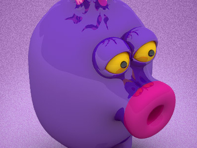 Frogluslumps - Wadoor 3d cartoon character design frogluslumps monster