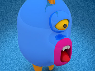 Frogluslumps - Gloos 3d cartoon character design frogluslumps monster