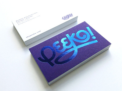 Peeko Business Cards business cards foil stamp peeko print