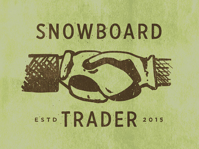 Snowboard Trader Logo branding illustration logo
