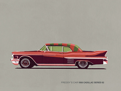 Car Series - Freddys Car car series freddy krueger illustration movie cars