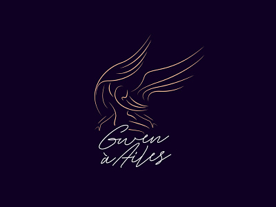 Personal logo design angel angel wing elegant lineart logo luxury personal personal branding personal logo wing