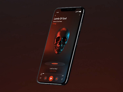 Music player animation 3d 3d art adobexd aftereffect blender3d design illustrations music photoshop ui uiuxdesign ux