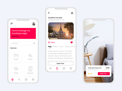 Traveling app concept app booking hotel booking tourism travel app trip trip app trip planner ui