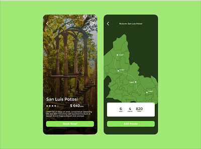 029 Map app daily ui dailyui day dayli challenge design map mexico route route map travel travel app traveling ui