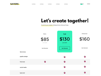 030 Pricing daily ui dailyui day dayli challenge design pricing pricing page pricing plan pricing plans pricing table ui web