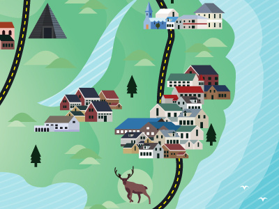 Another section of a map I'm working on illustration map