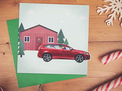 Christmas, the Swedish Way for Volvo. car christmas europe festive illustration swedish volvo