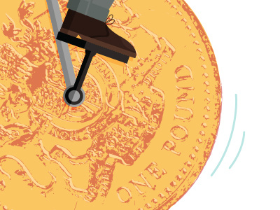 Cyclin' Hustlin' cycle editorial finance illustration money unicycle