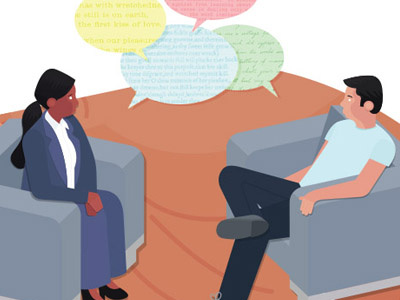 "A specialism in enabling"Bulletin Magazine (cropped) counselling editorial health healthcare illustration mentalhealth
