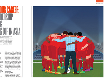 HQ - Coach your Career asia career coach editorial football illustration professional team