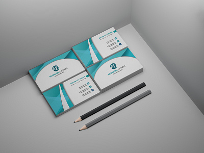 Creative Medical Business Card Design Template brand branding business card businesscard cards design graphic design horizontal hospital icon iden identity illustration logo medical medical design print ui vcard vcards