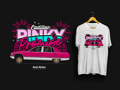 Cadillac Pinky Promise Car Vehicle Illustration automotive car car design car drawing car illustration car poster design drawing drift illustration poster race sport sport car t shirt tee vector vehicle