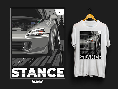 Honda S2000 Stance Sport Cart Illustration