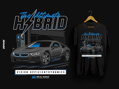 BMW i8 Hybrid Sport Car Illustration art automotive bmw car car clothing car design car drawing car illustration car poster car t shirt design drawing graphic hybrid i8 sport car super car t shirt vector vehicle