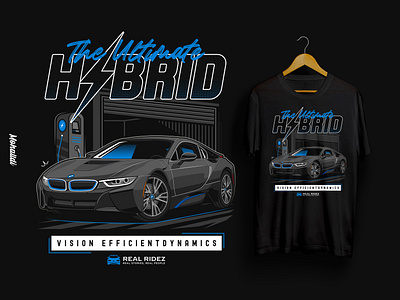 BMW i8 Hybrid Sport Car Illustration art automotive bmw car car clothing car design car drawing car illustration car poster car t shirt design drawing graphic hybrid i8 sport car super car t shirt vector vehicle