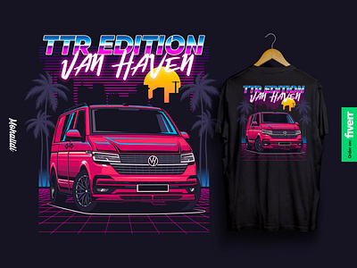 VW Van Car Illustration