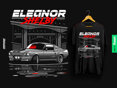 Eleanor Shelby Car Illustration car tshirt