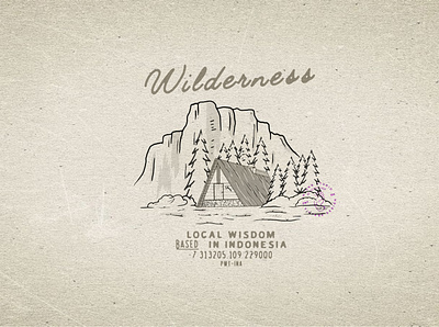 Wilderness apparel design design folkart illustration logo logodesign logotype vintage design vintage logo wilderness