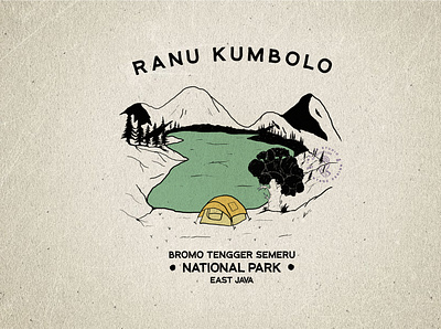 Ranu Kumbolo apparel design design folkart great outdoors illustration logo logodesign logotype vintage design vintage logo wanderlust wilderness